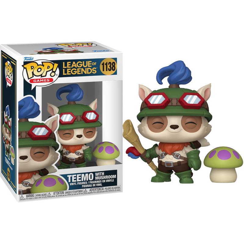 PRE-ORDER - League of Legends - Teemo with Mushroom Pop! Vinyl Figure