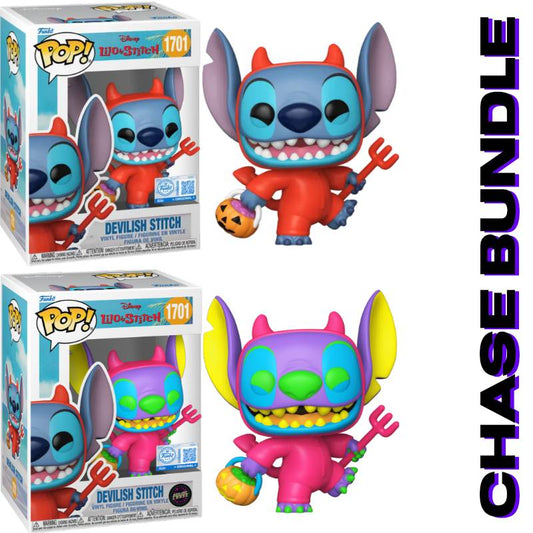 PRE-ORDER - Lilo & Stitch - Stitch as Devil (Chase Bundle) Pop! Vinyl Figure [RS]
