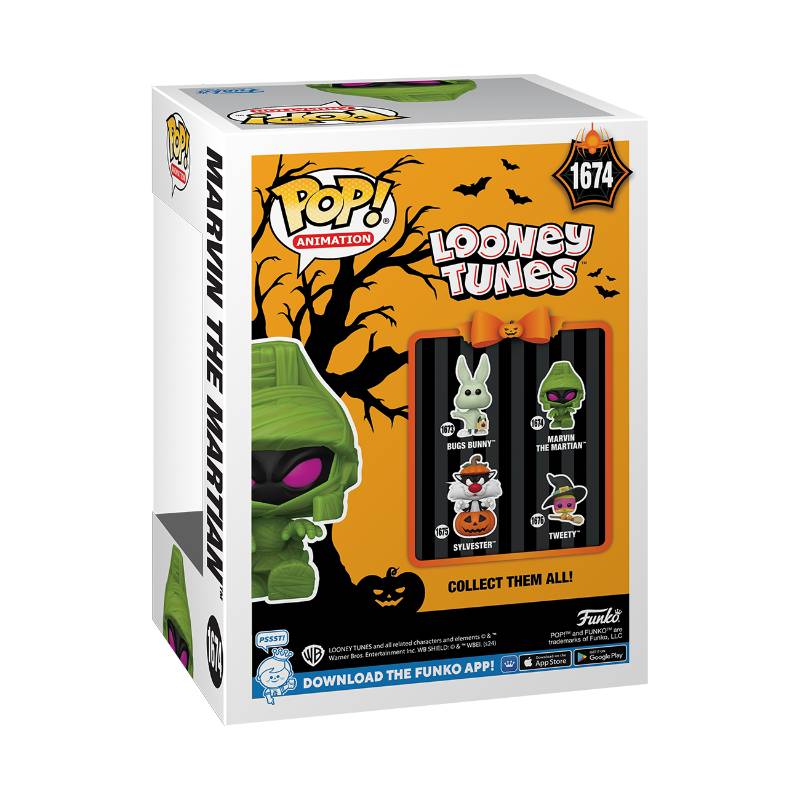 (PRE-ORDER) Looney Tunes: Halloween - Marvin Mummy Glow Pop! Vinyl Figure [RS]