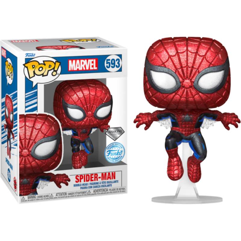 Marvel Comics 80th - Spider-Man 1st Appearance Diamond Glitter Pop! Vinyl Figure