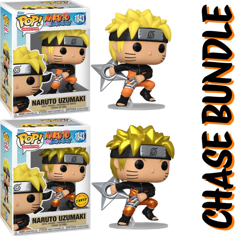 PRE-ORDER - Naruto - Naruto Uzumaki with Shuriken (Chase Bundle) Pop! Vinyl Figure