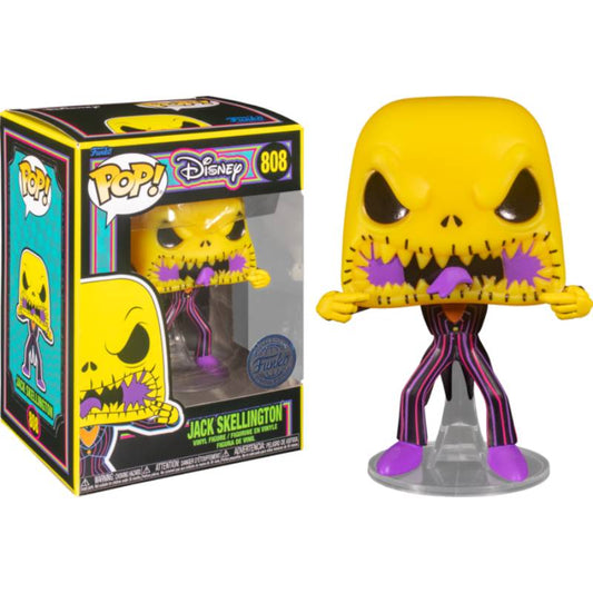 Nightmare Before Christmas - Jack Scary Face Black Light Pop! Vinyl Figure [RS]