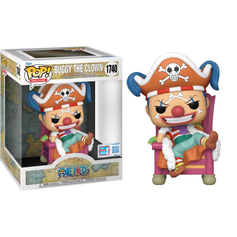 One Piece - Buggy on Throne Deluxe NY24 EXC Pop! Vinyl Figure RS