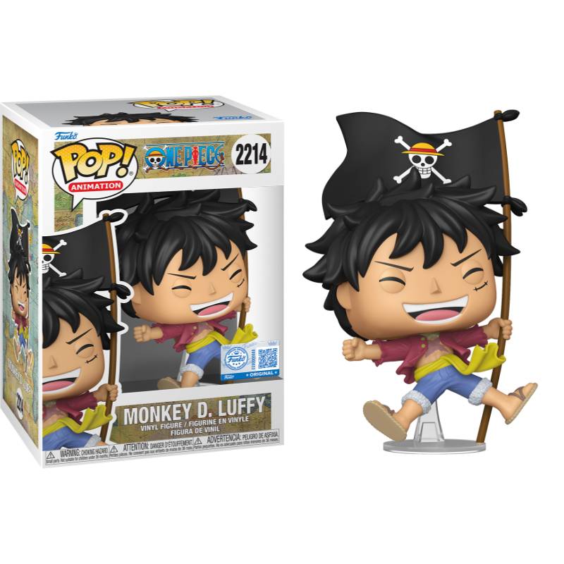 PRE-ORDER - One Piece - Luffy with Flag Pop! Vinyl Figure [RS]