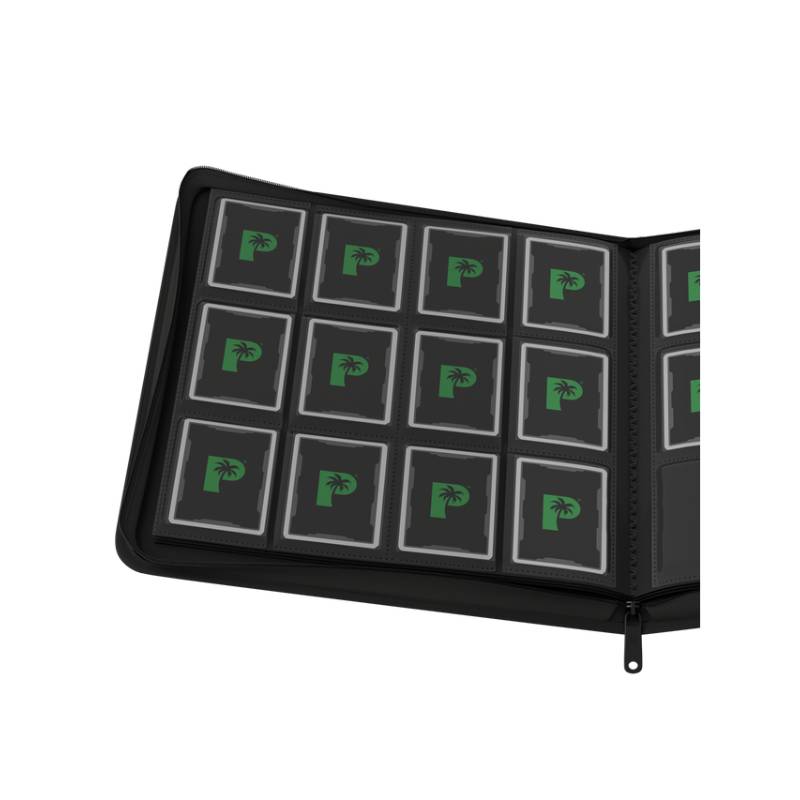 PALMS OFF Gaming - Collector's Series 12 Pocket Zip Binder - Black