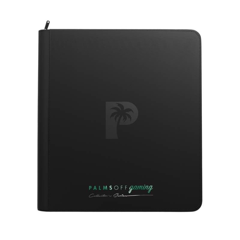 PALMS OFF Gaming - Collector's Series 12 Pocket Zip Binder - Black