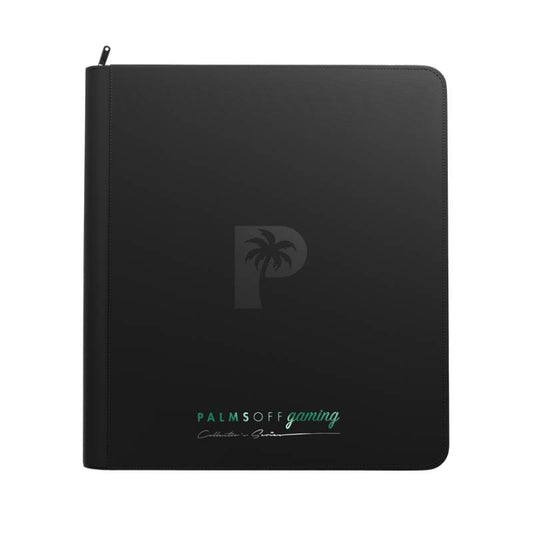PALMS OFF Gaming - Collector's Series 12 Pocket Zip Binder - Black
