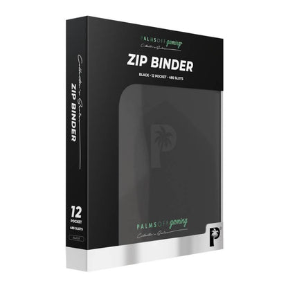 PALMS OFF Gaming - Collector's Series 12 Pocket Zip Binder - Black