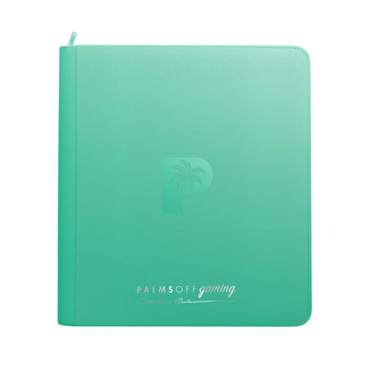 PALMS OFF Gaming - Collector's Series 12 Pocket Zip Binder - Turquoise
