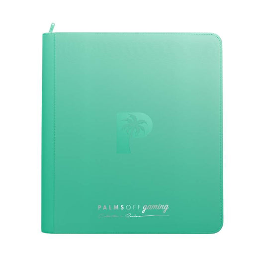 PALMS OFF Gaming - Collector's Series 12 Pocket Zip Binder - Turquoise