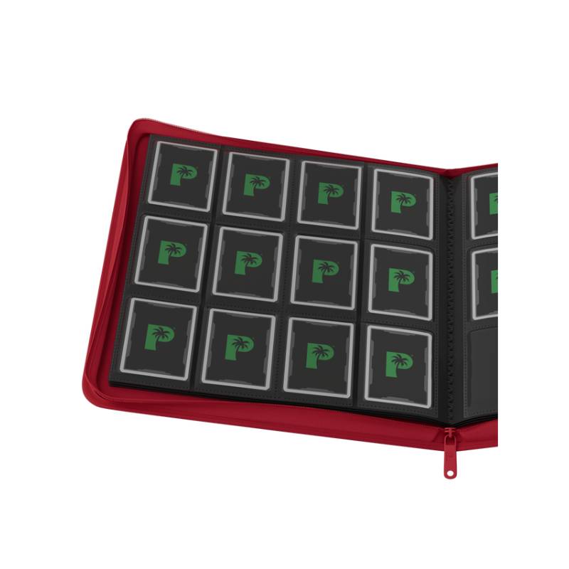 PAMLS OFF Gaming - Collector's Series 12 Pocket Zip Binder - Red
