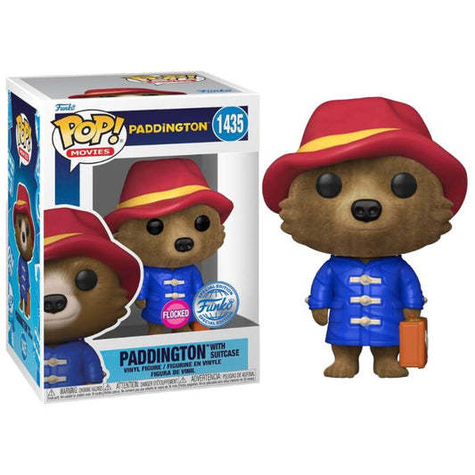 Paddington (2017) - Paddington with Case Flocked Pop! Vinyl Figure