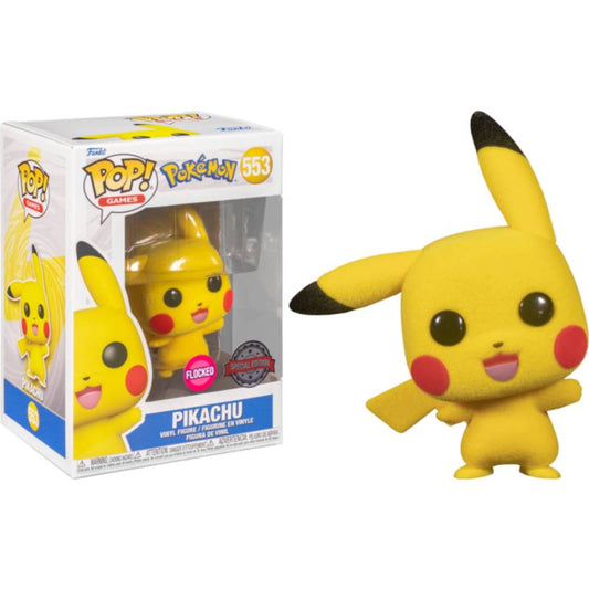 Pokemon - Pikachu Waving Flocked Pop! Vinyl Figure