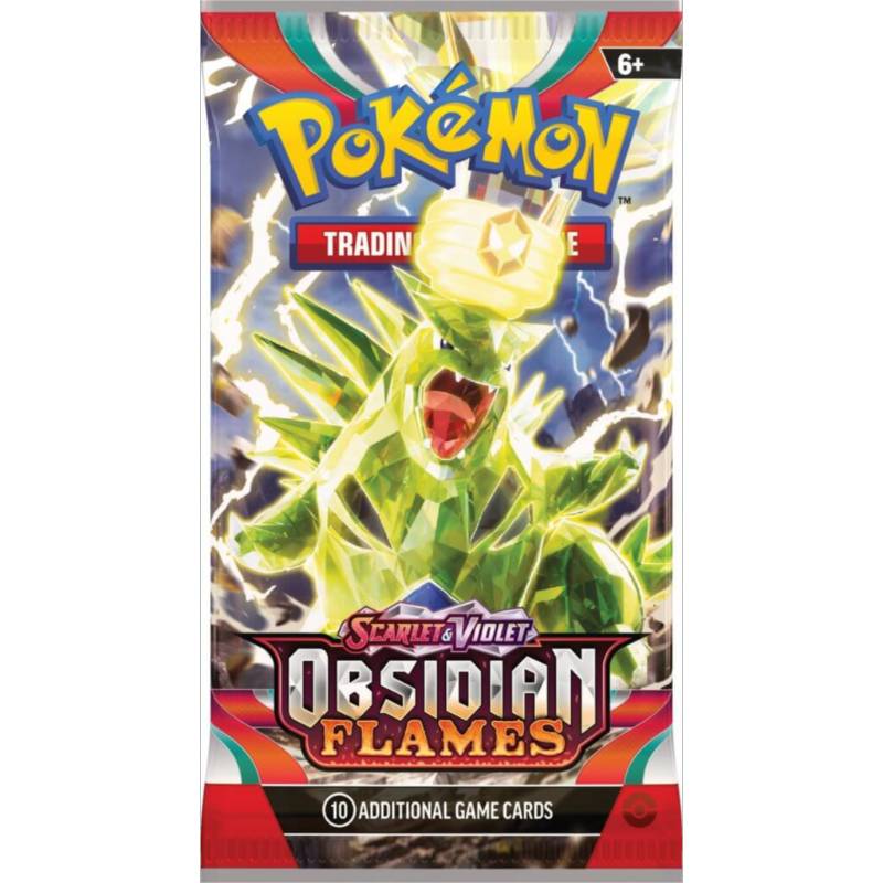 Pokemon TCG - Scarlet & Violet 3 Obsidian Flames Booster Pack (10 Cards)