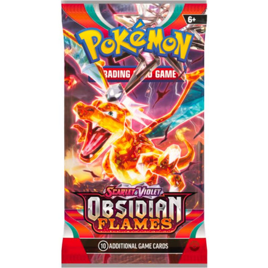 Pokemon TCG - Scarlet & Violet 3 Obsidian Flames Booster Pack (10 Cards)