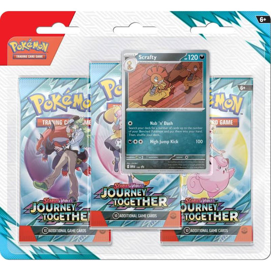 Pokemon TCG - Scarlet & Violet 9 Journey Together Three booster blister Assorted (1 PER CUSTOMER)