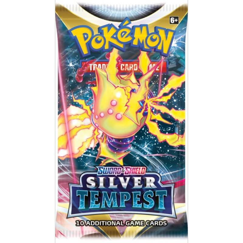 Pokemon TCG - Sword and Shield: Silver Tempest Booster Pack (10 Cards)