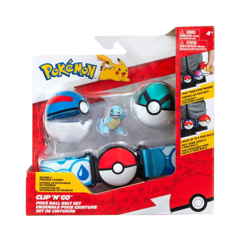 (PRE-ORDER) Pokemon - Squirtle Clip N Go Pokeball Belt