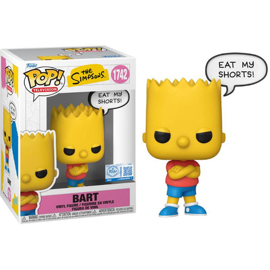 The Simpsons Bart Saying Eat My Shorts Pop! Vinyl Figure