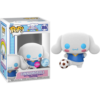 (PRE-ORDER) Sanrio - Cinnamoroll with Soccer Ball Flocked Pop! Vinyl Figure RS