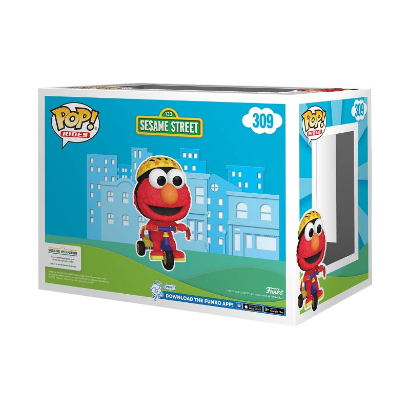 Sesame Street - Elmo on Trike Flocked Pop! Vinyl Ride