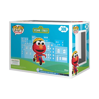 Sesame Street - Elmo on Trike Flocked Pop! Vinyl Ride