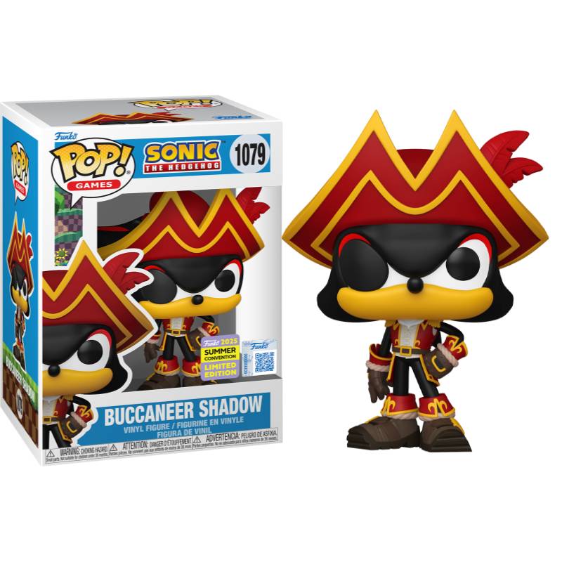 Sonic - Shadow as Pirate SDCC 2025 Exclusive Pop! Vinyl Figure [RS]