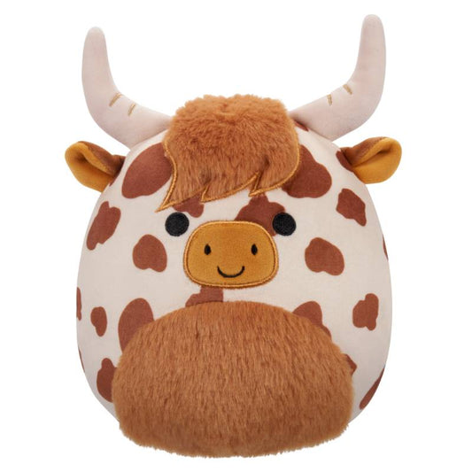Squishmallows - Alonzo the Brown and White Highland Cow 7.5' Plush