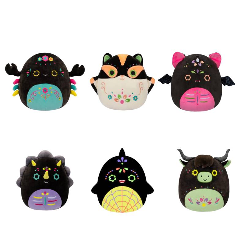 Squishmallows - Bundle of (6) 7.5" Plush Day of the Dead Assortment