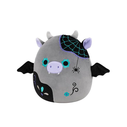 Squishmallows - Day of the Dead: Bridgette the Grey and Black Cow 8' Plush