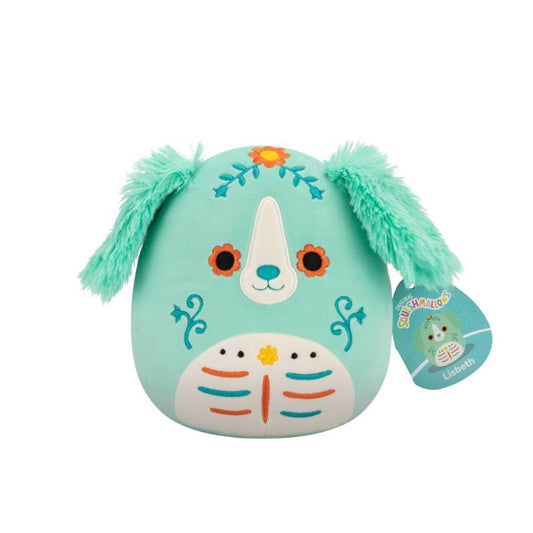 Squishmallows - Day of the Dead: lisbeth the Mint Green Retriever 7.5' Plush