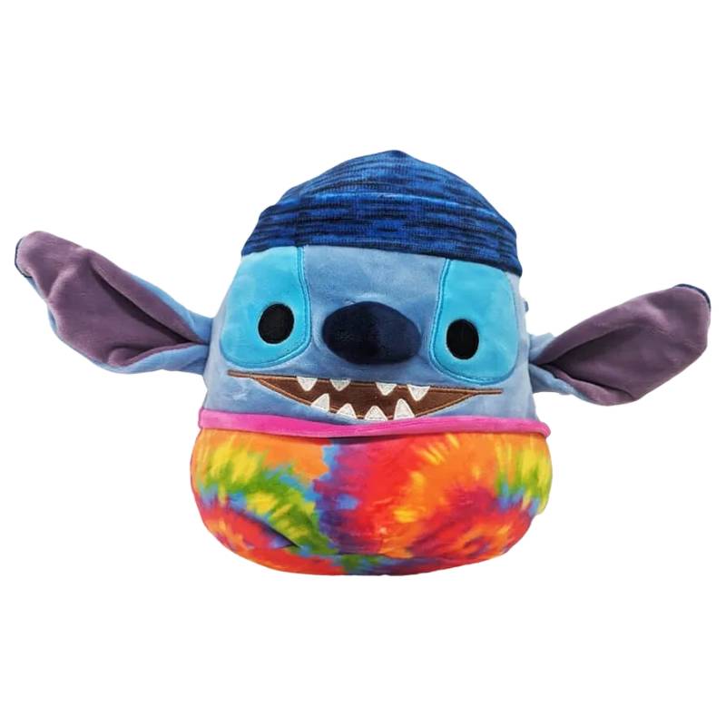 Squishmallows - Disney Stitch with Tie Die & Beanie 8" Plush