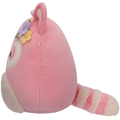 Squishmallows - Ditty the Salmon Lemur with Cream Fuzzy Belly 7.5" Plush Easter Assortment B