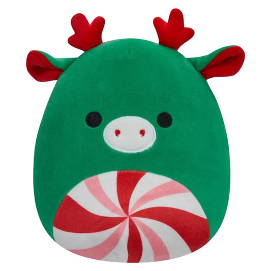 Squishmallows - Green Moose with Peppermint Swirl Belly 5" Christmas Assortment A