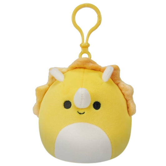Squishmallows - Lancaster the Yellow Triceratops 3.5" Clip Plush