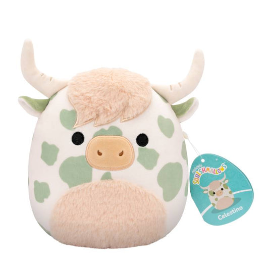 Squishmallows - Sage the Green Spotted Highland Cow 7.5' Assortment A