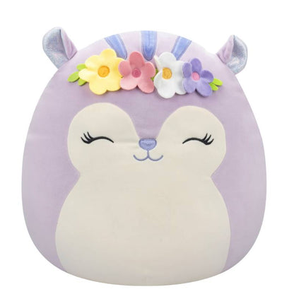 Squishmallows - Sydnee the Squirrel with Flower Head Band 7.5" Plush EASTER Assortment B