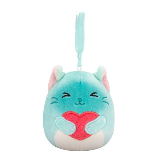 Squishmallows: Valentines Day 3.5" - Sigrid - Teal Siamese Cat