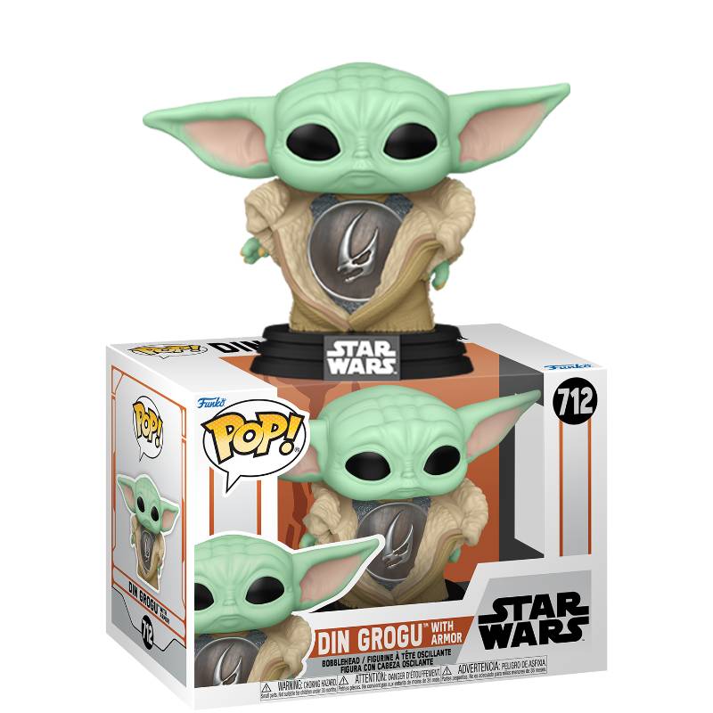 Star Wars - Din Grogu with Armor Pop! Vinyl Figure