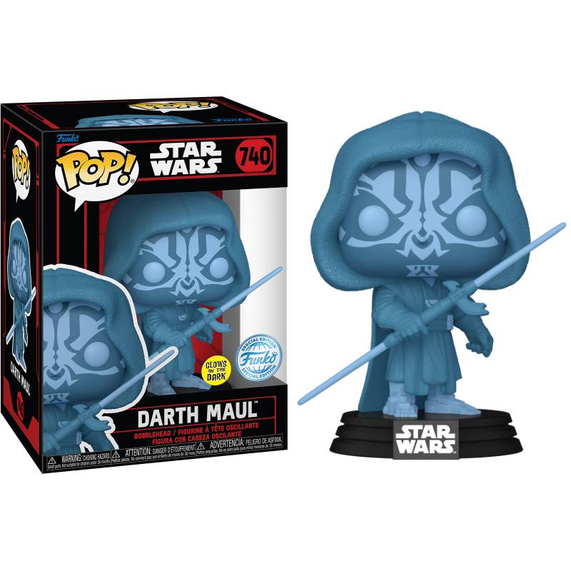 Star Wars: Darkside - Darth Maul Holo Glow Pop! Vinyl Figure [RS]