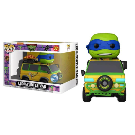 Teenage Mutant Ninja Turtles: Mutant Mayhem - Leonardo in Turtle Van Pop! Ride Figure