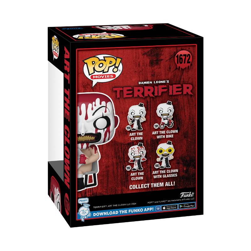 Terrifier - Art the Clown Sitting (Bloody) Pop! Vinyl Figure [RS]