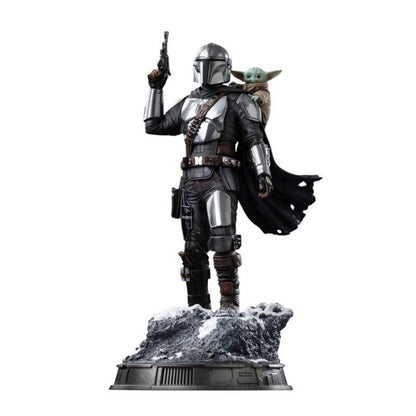 PRE-ORDER - The Mandalorian & Grogu – The Mandalorian and Grogu Art Scale 1:10 Statue