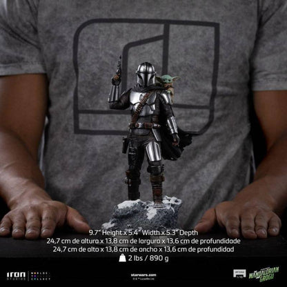 PRE-ORDER - The Mandalorian & Grogu – The Mandalorian and Grogu Art Scale 1:10 Statue