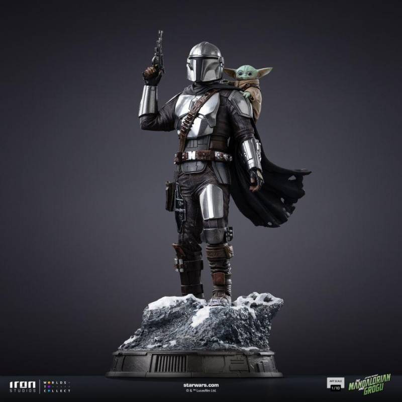 PRE-ORDER - The Mandalorian & Grogu – The Mandalorian and Grogu Art Scale 1:10 Statue