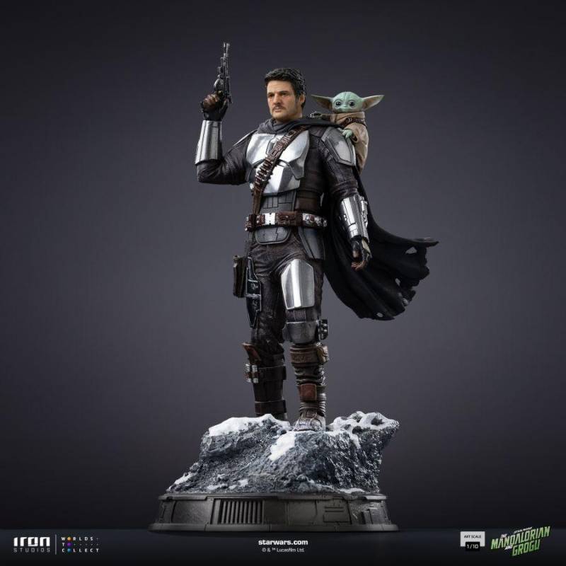 PRE-ORDER - The Mandalorian & Grogu – The Mandalorian and Grogu Art Scale 1:10 Statue
