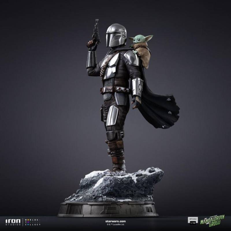 PRE-ORDER - The Mandalorian & Grogu – The Mandalorian and Grogu Art Scale 1:10 Statue