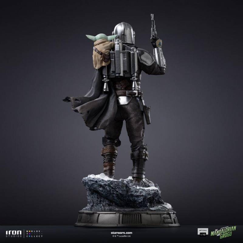 PRE-ORDER - The Mandalorian & Grogu – The Mandalorian and Grogu Art Scale 1:10 Statue