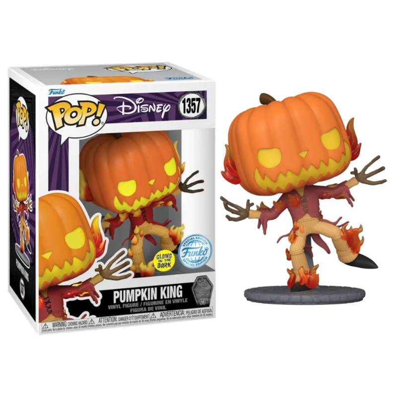 The Nightmare Before Christmas - Pumpkin King 30th Anniversary Glow Pop! Vinyl Figure