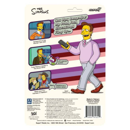 (PRE-ORDDER) The Simpsons - Troy McClure (Someone's in the Kitchen with DNA) Reaction 3.75" Figure
